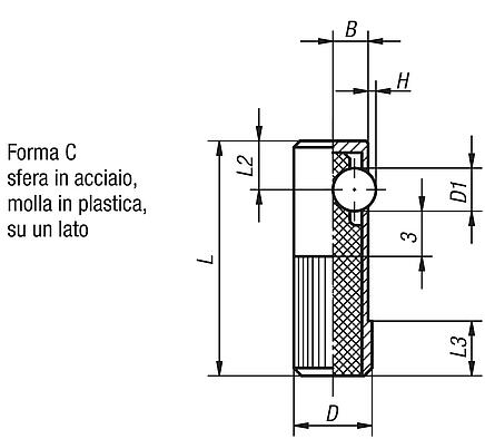 Pressori laterali a molla forma C