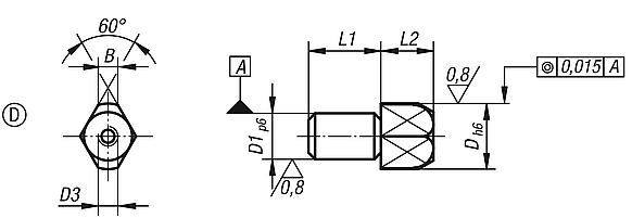 Cimblots extractibles, forme D