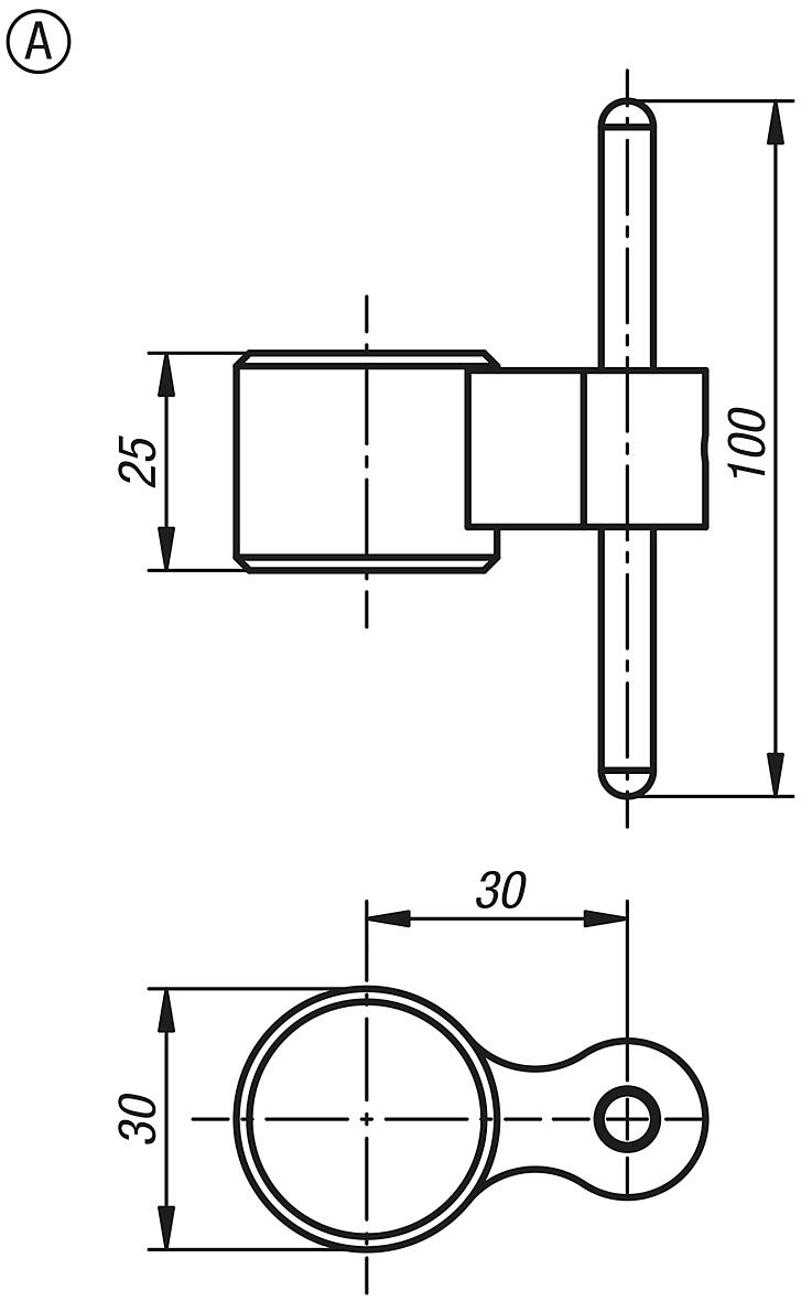 Finecorsa magnetici, forma A, standard