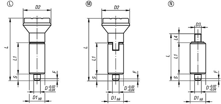 Indexing plungers without collar