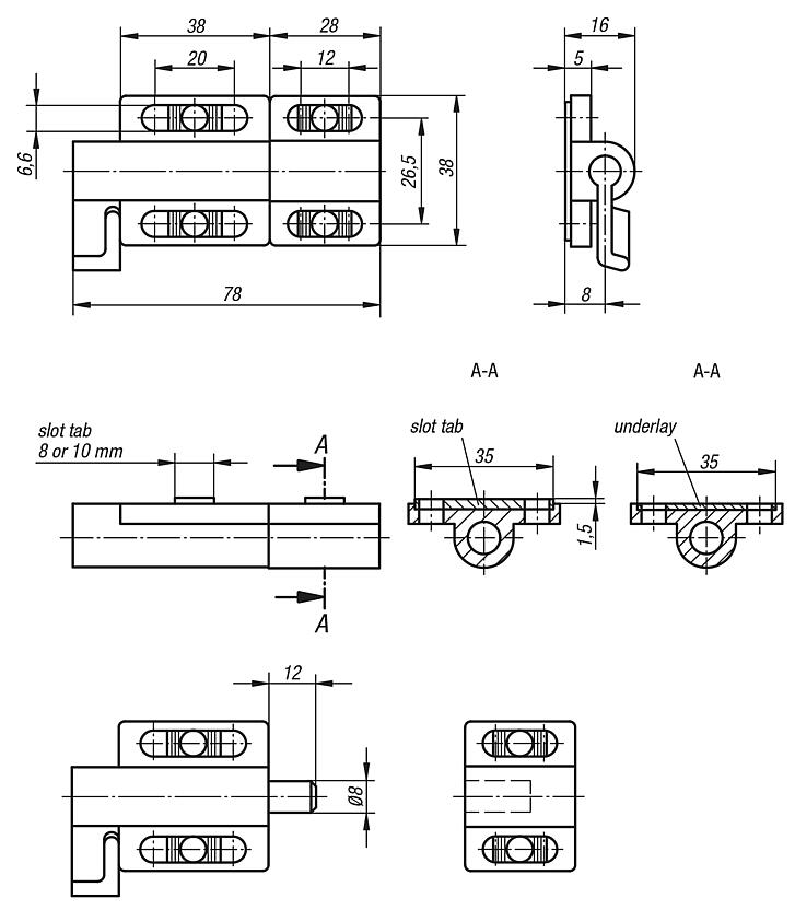 Barrel slide bolts