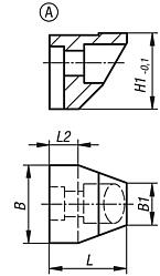 Lower standard clamping jaw, Form A