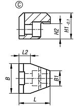 Upper exchange clamping jaw, Form C