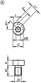 Cam clamps steel, Form A