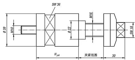 夹紧柱