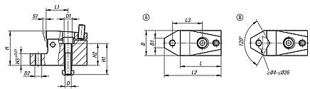 Side clamps with support