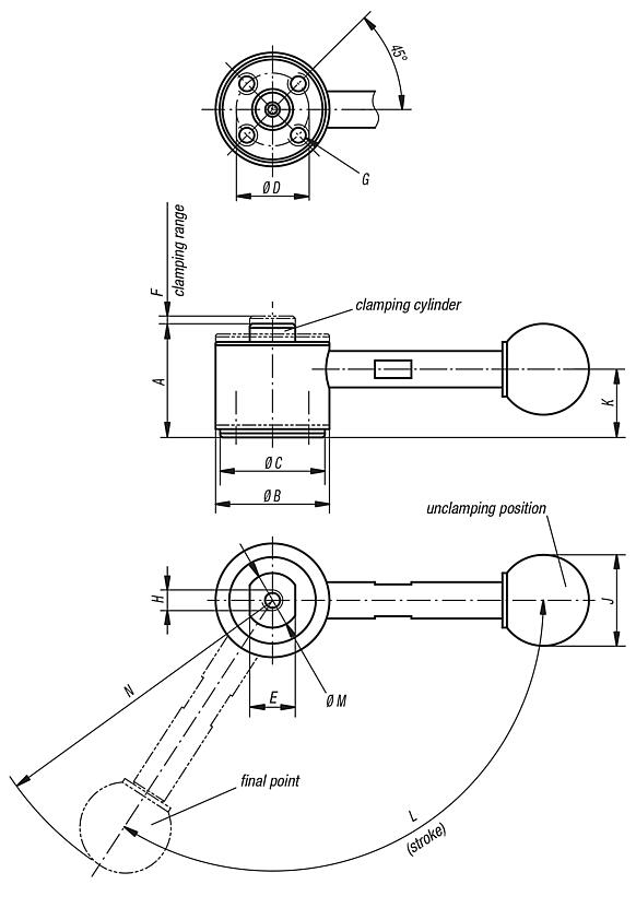 Thrust clamps