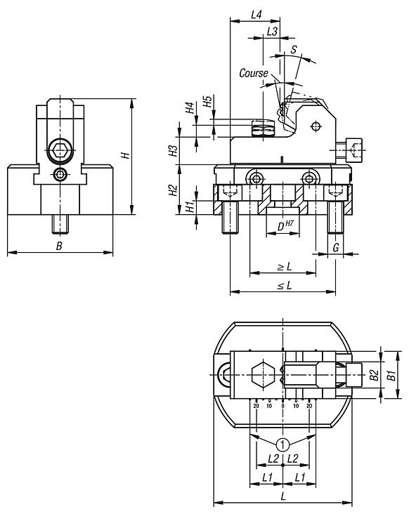 Élément de bridage avec insert de préhension pour système de bridage par plaquage