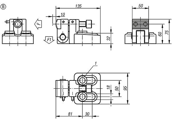 Side clamps, Form B