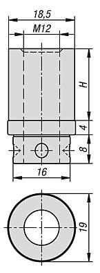 Extensions for flexible clamping bolt