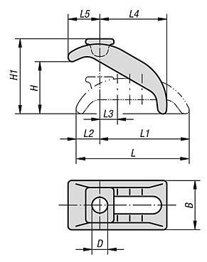 Clamp straps, adjustable