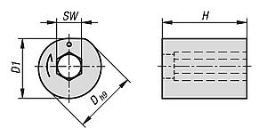 Clamp cam brass