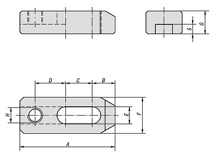 Clamp straps, adjustable