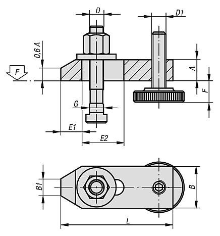 Clamp straps with screws
