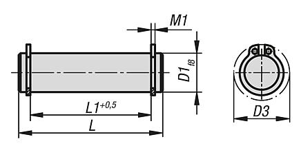 Hinge pins steel or stainless steel