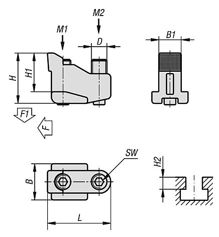 T-slot clamp