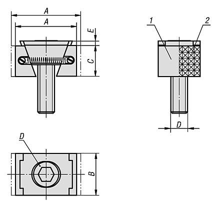 Wedge clamps jaw face smooth or serrated