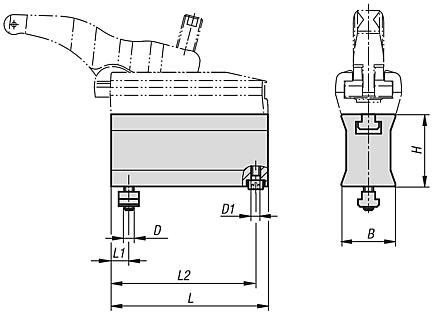 Risers for power clamp