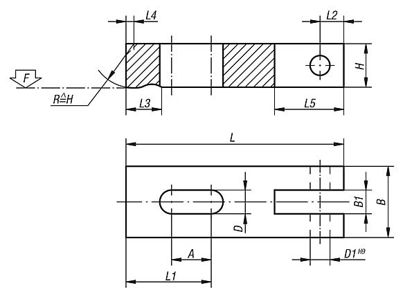 Clamp straps hinge heel