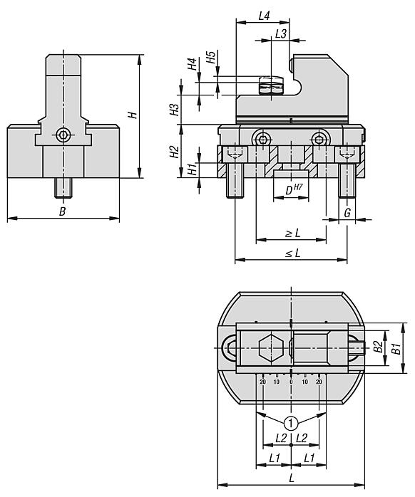 Butée fixe avec insert à bille oscillante pour système de bridage par plaquage