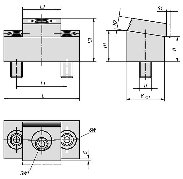 Toe clamps compact