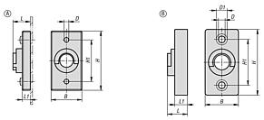 Adaptador para linguetas de plástico ou zinco