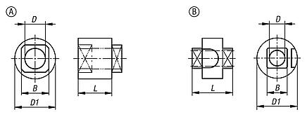 Buchas para linguetas de zinco