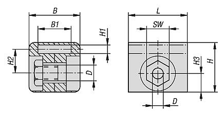 Guides, plastic for flat bars