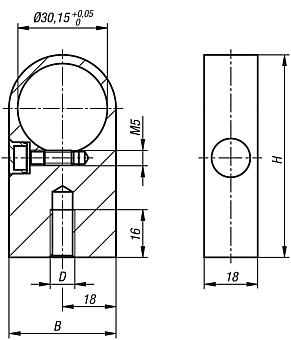 Supports en aluminium pour poignées tubulaires