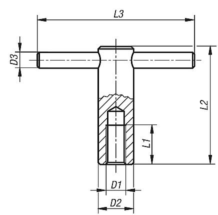 Vis à broche fixe DIN 6305