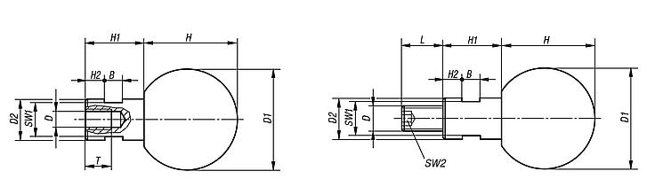 Ball grips revolving