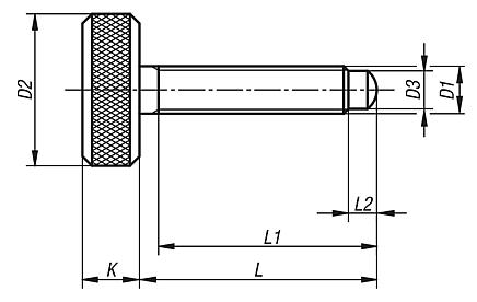 Knurled screws