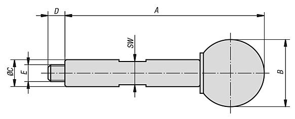 Handles screw-in