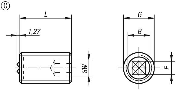 Inserti regolabili forma C
