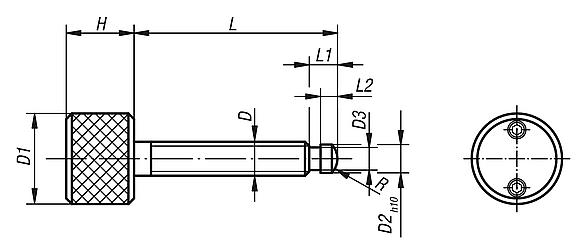 Torque screws with ball thrust points