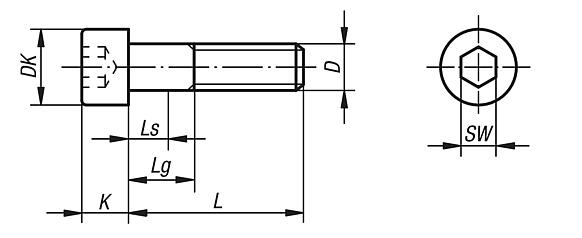 Socket head screws DIN EN ISO 4762 enhanced, steel or stainless steel