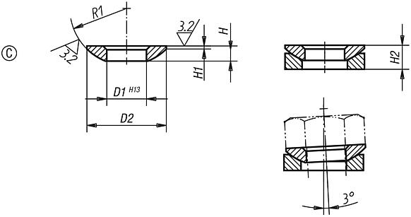 Rondelles convexes, forme C DIN 6319, 10/01