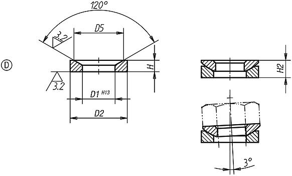 Rondelles concaves, forme D DIN 6319, 10/01