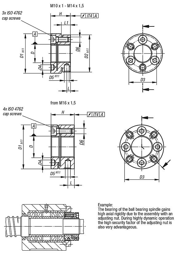 Adjustment nuts