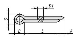 Split pins EN ISO 1234