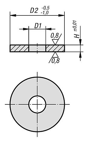 Spacer washers ground