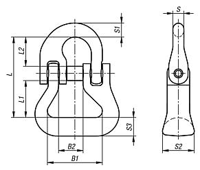 Round sling links grade 8