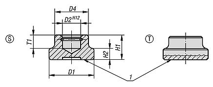 Thrust pads DIN 6311 enhanced