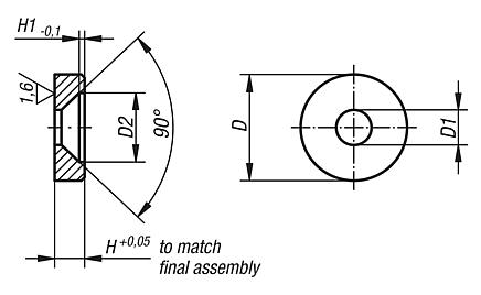 Thrust washers, steel