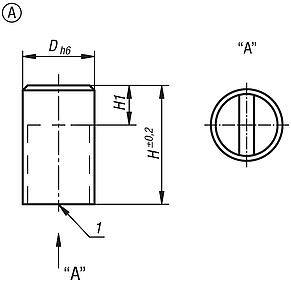 Aimant cylindrique en NdFeB, forme A