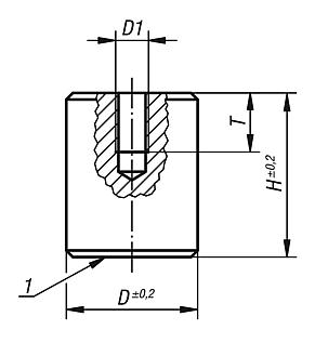 Aimant cylindrique taraudé en NdFeB