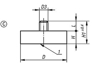 Aimant plat en NdFeB forme C