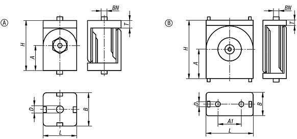 Joints without clamping levers