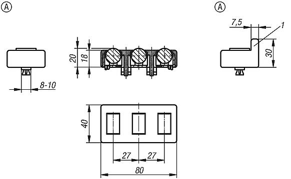 Roller elements, Form A