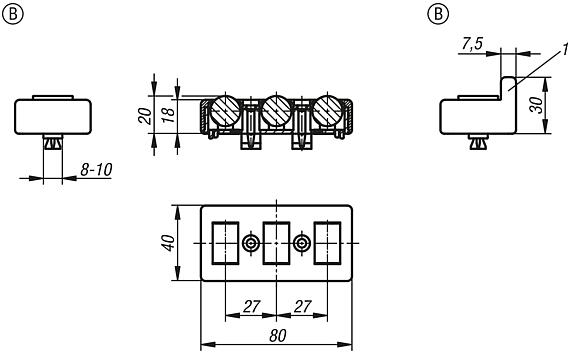 Roller elements, Form B